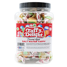 Taffy Delight Caramel Apple Salt Water Taffy 16oz Jar